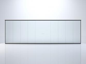 5 rails and 10 sliding sections Frameless type glass sliding doors