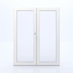 PVC outward opening double balcony door