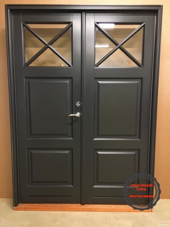 Main double entrance doors