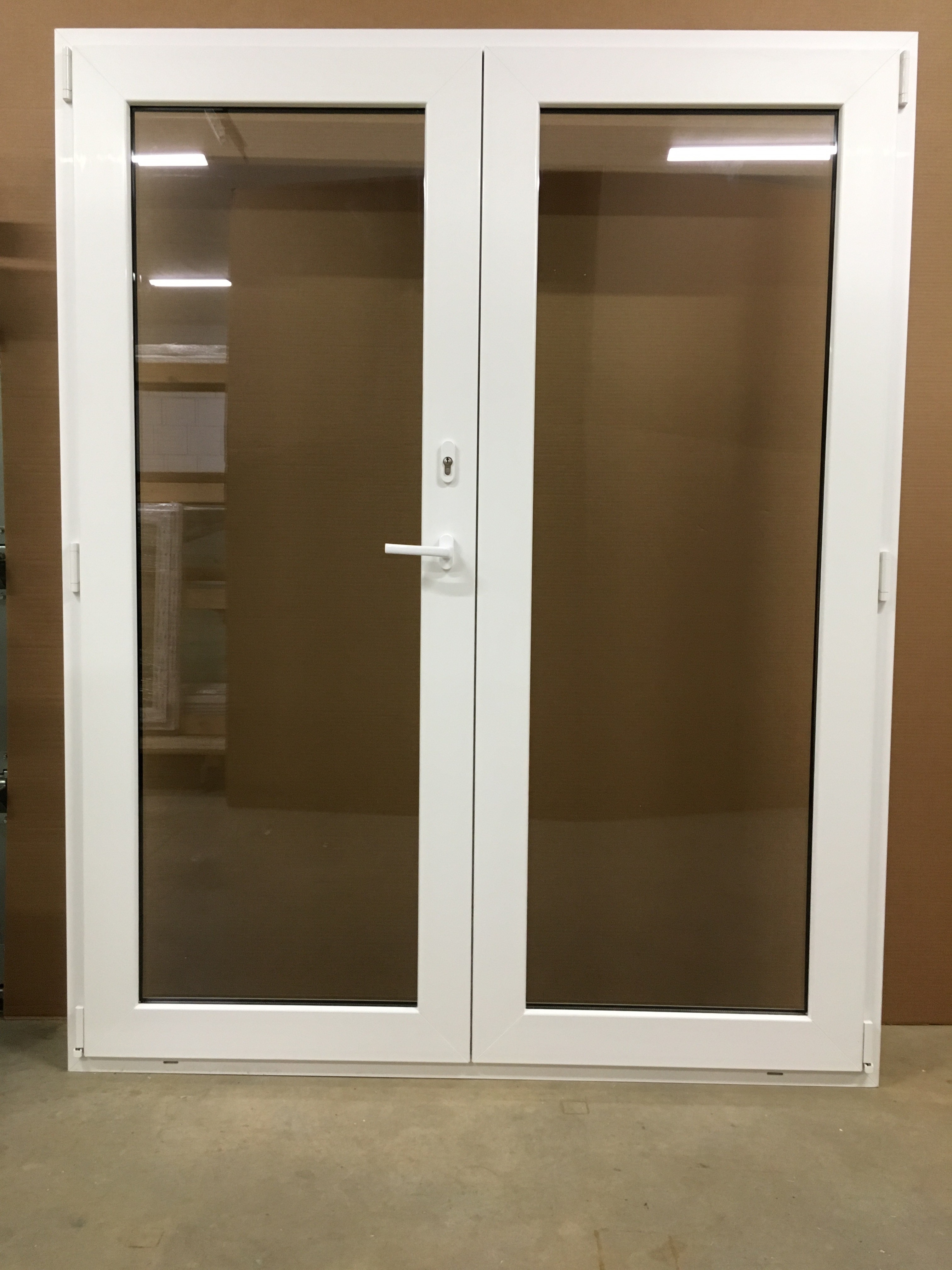 PVC outward opening double balcony door Jonas Vinduer